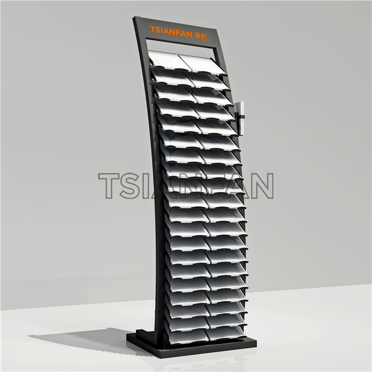 提供定制-崗石樣板架-落地式石英石展示架-展架直銷
