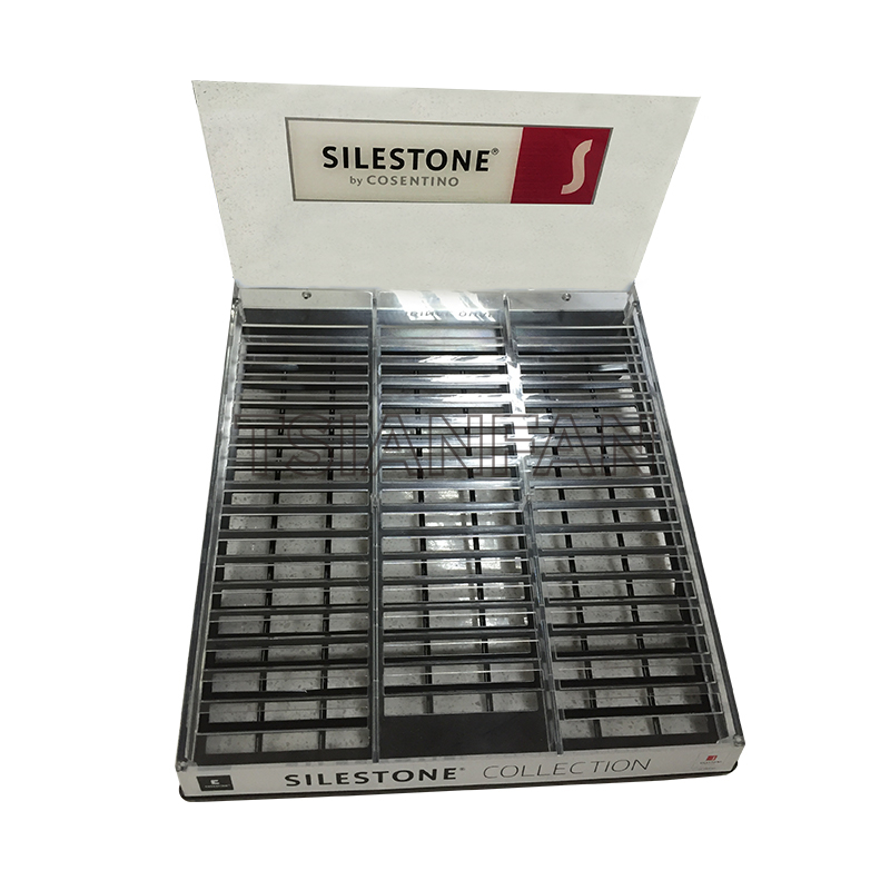 石材亞克力材質(zhì)桌面架-石英石產(chǎn)品陳列架定制