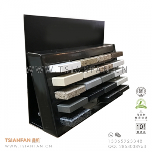 黑色-瓷磚桌面展示架-大理石貨架-圖片