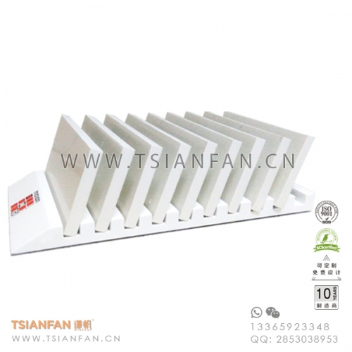 木質(zhì)白色烤漆-崗石展架-石英石陳列架