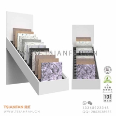 新款白色-瓷磚桌面展架-人造石展柜-廠家