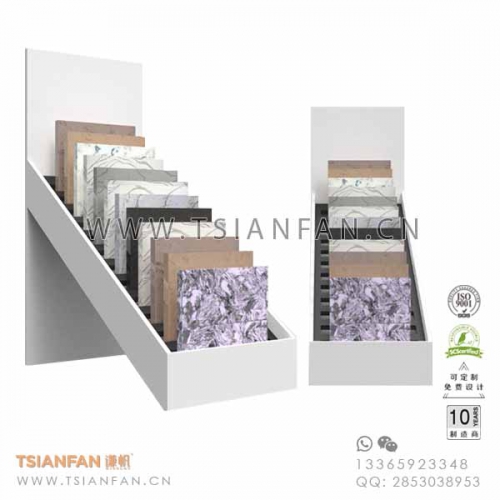 新款白色-瓷磚桌面展架-人造石展柜-廠家