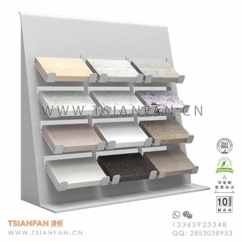 鐵板材質(zhì)-廠家直銷石英石展架-石材樣品展柜-廠家