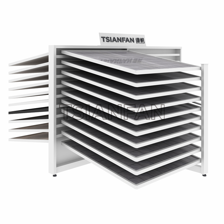 瓷磚平躺推拉架-斜躺瓷磚展示架-質(zhì)量保證