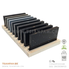 白色木質(zhì)烤漆-瓷磚門店桌面展示架-石材精品展柜