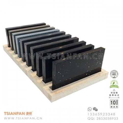 白色木質(zhì)烤漆-瓷磚門(mén)店桌面展示架-石材精品展柜