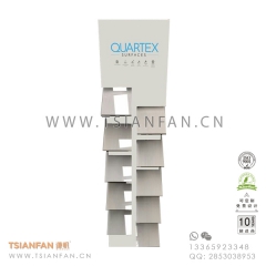 新款-鐵板烤漆石英石展架-人造石落地展示架-源頭工廠