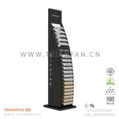 廠家促銷-黑色人造石展示架-石英石落地架