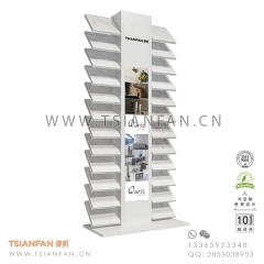 白色烤漆-大理石樣板架-花崗石展架-配燈箱