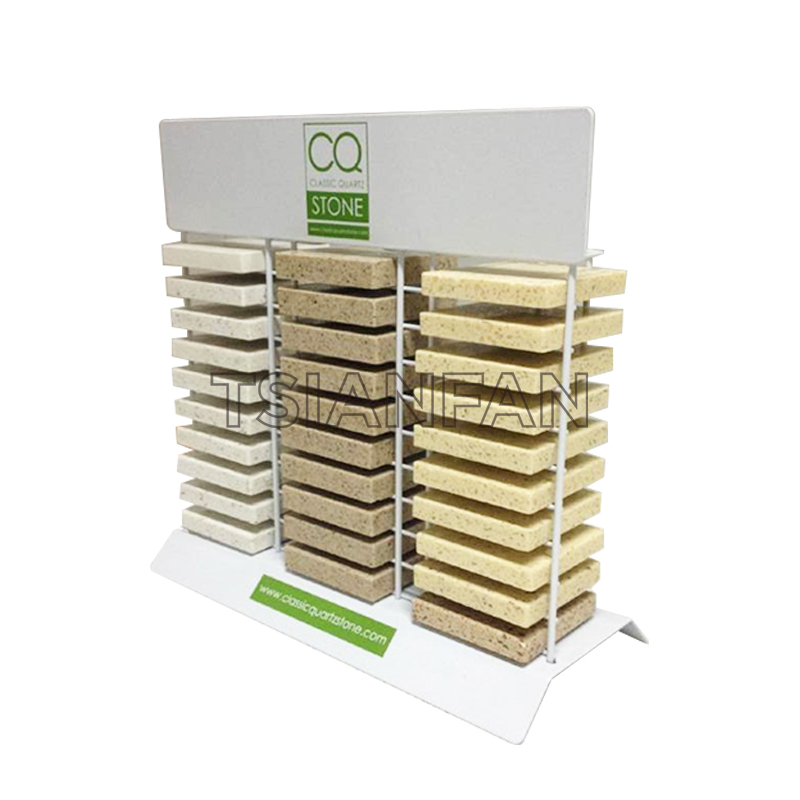 石英石展架生產(chǎn)廠家-多色石英石展架-定做