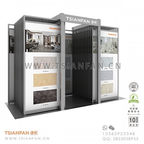 地磚雙排推拉展架-高檔展廳瓷磚推拉架-展示架制作精美