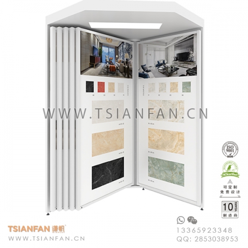 陶瓷翻頁展示架-旋轉(zhuǎn)式瓷磚展具-出口品質(zhì)