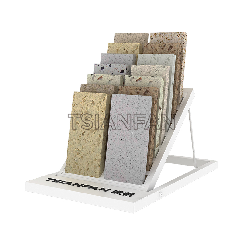 人造石展架廠家-雙排人造石展架-造型新穎