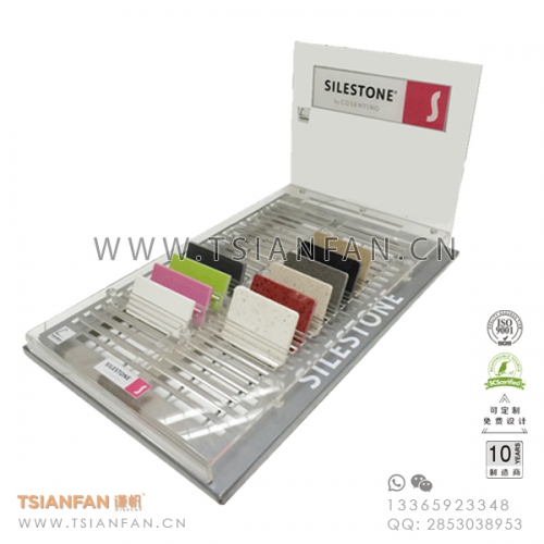 天然石桌面展架-人造石大理石桌面展架-定制LOGO