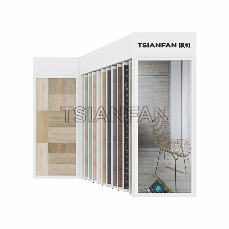 瓷磚斜拉展示架