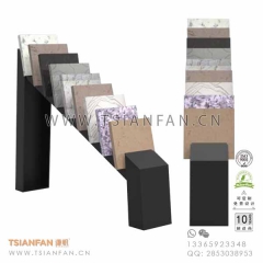 黑色烤漆-花崗巖促銷架-石材樣品貨架