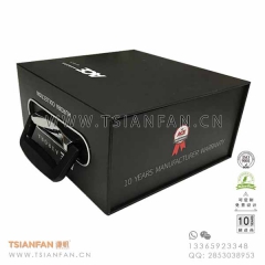 人造石手提包裝盒-黑色石材手提式樣板盒-紙板材質(zhì)