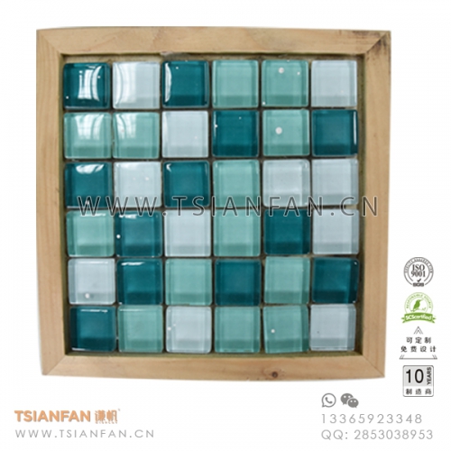 玻璃馬賽克實(shí)木展框