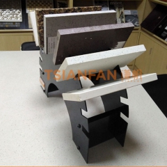 造型新意-拱形大理石促銷架-玉石樣塊展架-報價