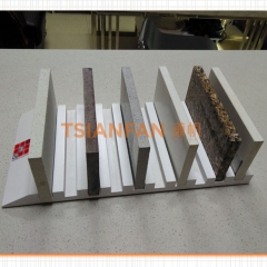 木質(zhì)白色烤漆-崗石展架-石英石陳列架