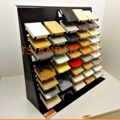 鐵板材質(zhì)-廠家直銷石英石展架-石材樣品展柜-廠家