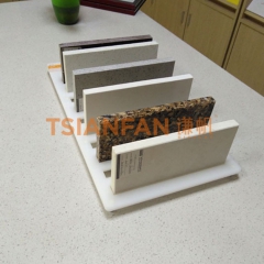 亞克力材質(zhì)石英石架子-大理石花崗巖展架工廠