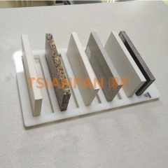 亞克力材質(zhì)石英石架子-大理石花崗巖展架工廠