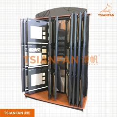 地磚翻頁(yè)促銷(xiāo)架-瓷磚展板展示架-精致美觀