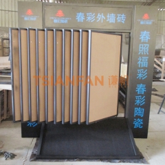 陶瓷翻頁促銷架-瓷磚小樣品翻頁架-尺寸可定做