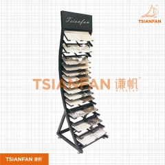 訂做-人造石弧形展示架-可拆裝石材展架-新款上市