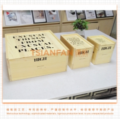 實(shí)木材質(zhì)-建材類樣品盒-人造石樣品盒LOGO可定制