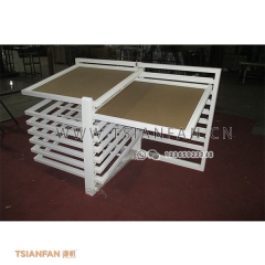 陶瓷平躺展架-瓷磚斜趟式展示架-精致美觀