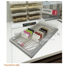 天然石桌面展架-人造石大理石桌面展架-定制LOGO