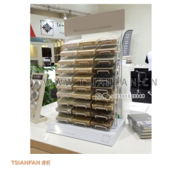 大理石桌面展架-弧形石英石架子-圖片