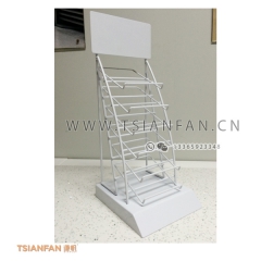 黑色烤漆-石英石展廳桌面展架-大理石人造石鐵架