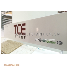 黑色鐵線-瓷磚臺面架-弧形石英石展示架