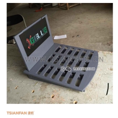 木質(zhì)烤漆-微晶石促銷架-小型石英石層式樣板展架