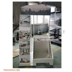 PVC地板展示架-弧形廣告牌展示架-時(shí)尚美觀