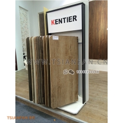 實(shí)木地板翻頁架-直立翻頁展示架木地板-工廠定制