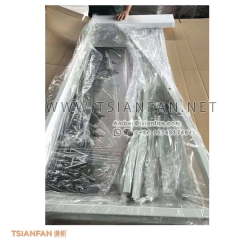 PVC地板展示架-弧形廣告牌展示架-時(shí)尚美觀